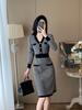 French Chic Retro Slim Fit Knit Dress - Women's Mid-Length Wool for Autumn & Winter