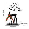 Black Reindeer Statues for Christmas Decoration Home Office Modern Xmas Figurines Elegant Holiday Table Centerpieces Statues