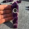 Natural Dreamy Amethyst Smoking Pipes Elegant Quartz Crystal Point Obelisk Wand