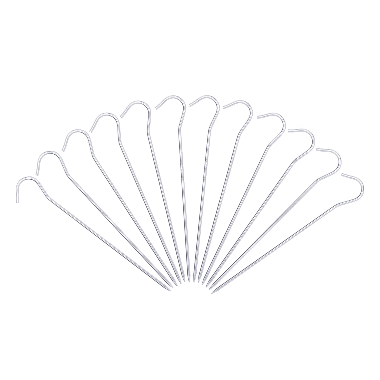 

Boundless Voyage Titanium Set of for and Hard Tent and Tarp Outdoor Pitching Storage Bag Included of Ti4003P Pegs, Solid, Lightweight, 16.5cm, 8/12,