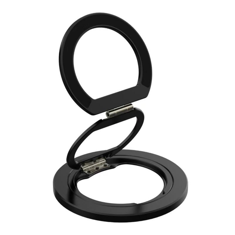 Multifunctional Tri Fold Magnetic 360 Degree Rotating Aluminum Alloy Double Sided Stand