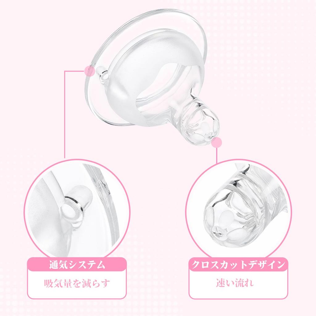 Set of 3 LittleForBig Spiral Grooved Adult Bottle Adult Silicone Compatible with LittleForBig Bottles Nipples, Pacifiers,