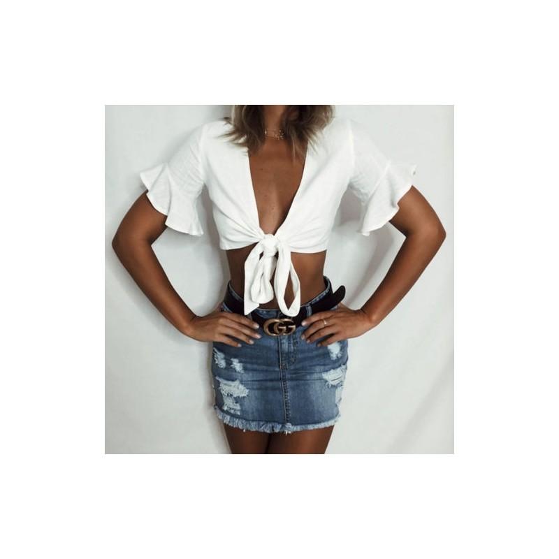 Canottiere Crop Top Moda Donna Casual di Alta Qualità per uno Stile Senza Sforzo