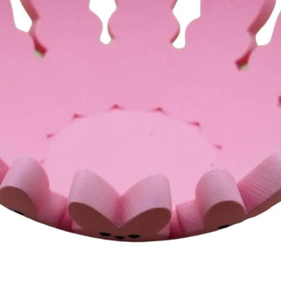 Yousheng Pink Bunny Bowl Candy Tray for Easter Decorations Festive Bunny Candy Dish Easter Gift Basket Home Decor for Family