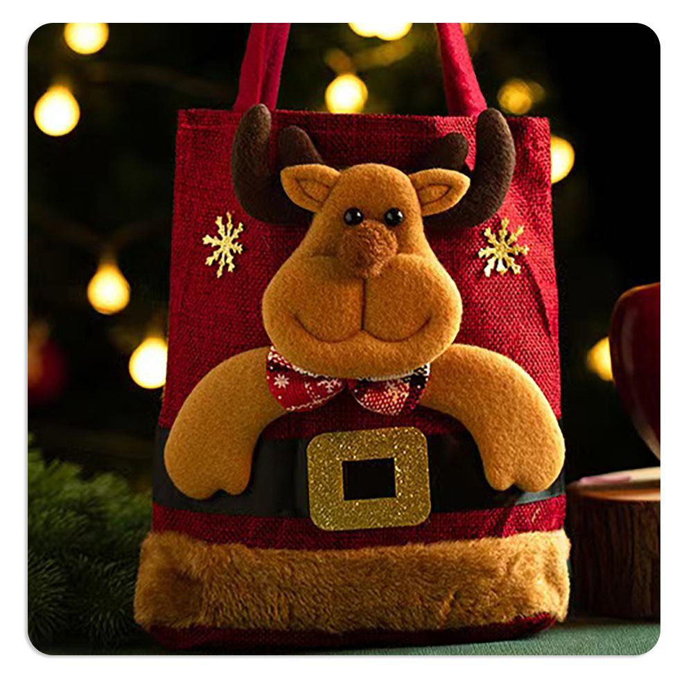 Mingguan Christmas Eve Candy Gift Tote Bags - Festive Decorations & Party Gifts