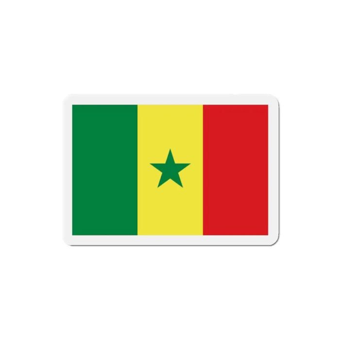 Imán Bandera Senegal - Multicolor - 8 cm - 50 piezas - Resina sintética - Mixto
