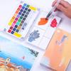 Portable Watercolor Gouache Paint Set - 12/18/36 Colors with Water Brush