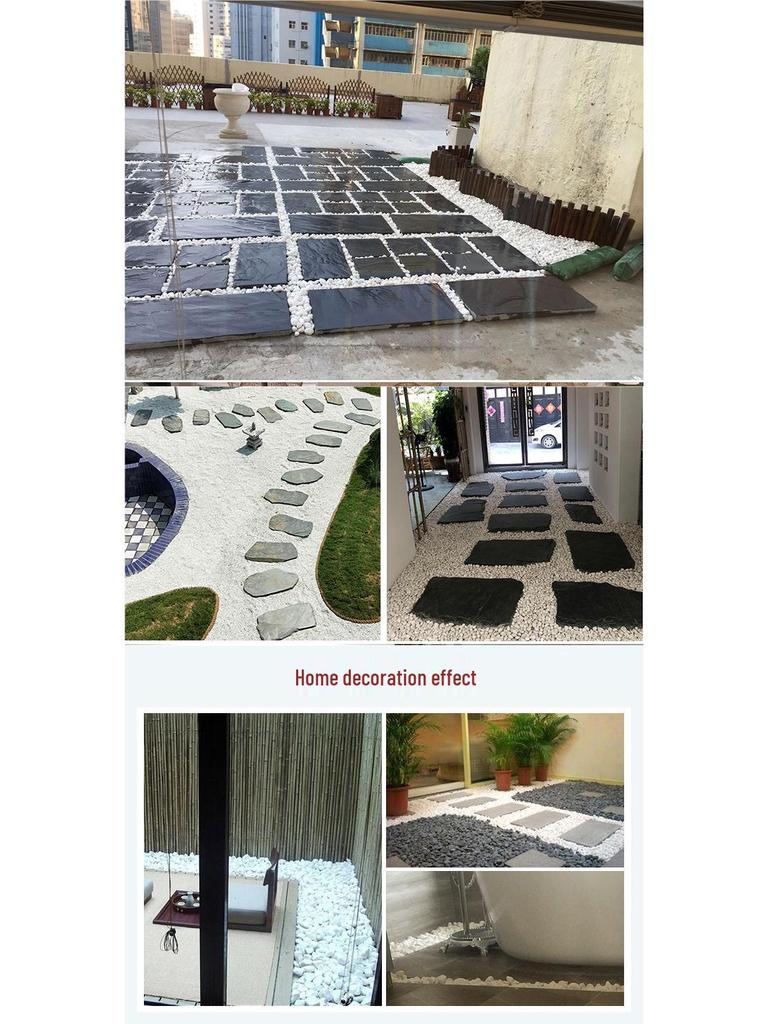 White Pebble Stones for Garden, Courtyard, or Balcony Landscaping