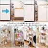 VECELO Slim Cart, 3 Tiers with Casters, 13.5cm Wide X 37.5cm Deep X 61.5cm High, Transparent, Lightweight Storage Rack for Gap Storage In Bathrooms an