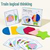 Wooden Geometric Stacking Shapes Educational Toy for Kids