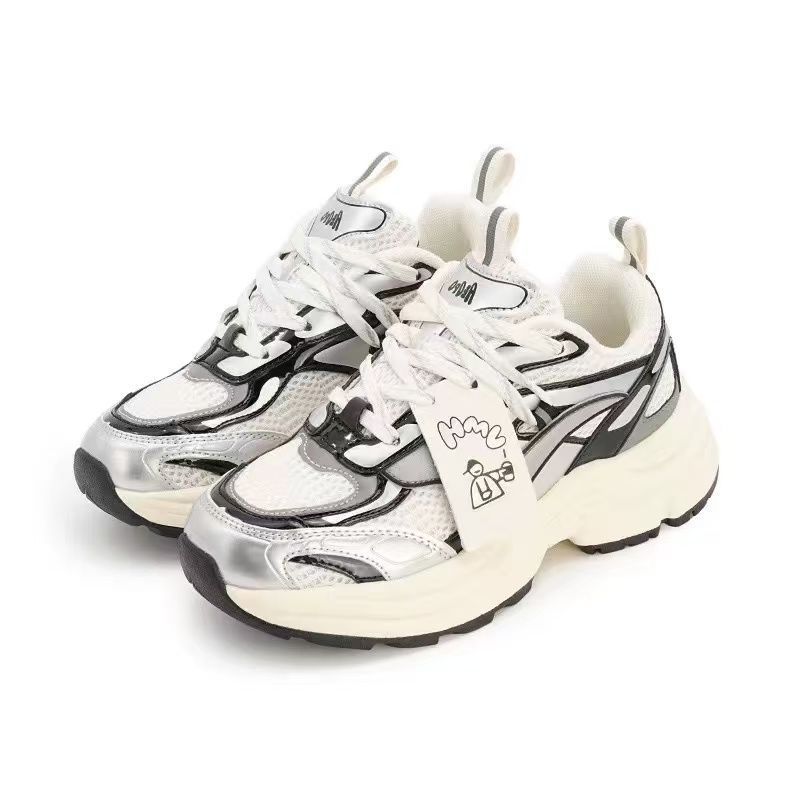 2025 Dad Shoes Men's Trend Retro Platform Sports Jogging Shoes Autumn and Winter New Men's Shoes Versatile Couple Casual Shoes