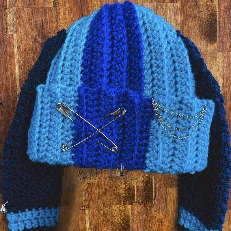 Neu Handgemachte Gehäkelte Elfenmütze Elfenmütze Eltern-kind-mütze