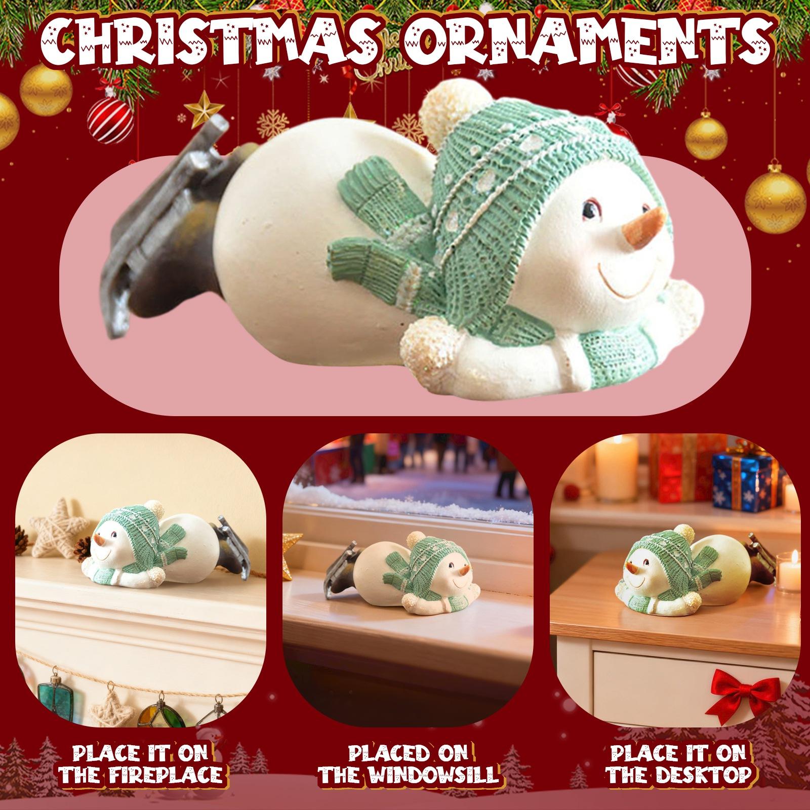 

Рождество, Деревенские развлечения, Милое катание на лыжах, Маленький снеговик, Сувениры горнолыжного курорта для туристов One Size синий