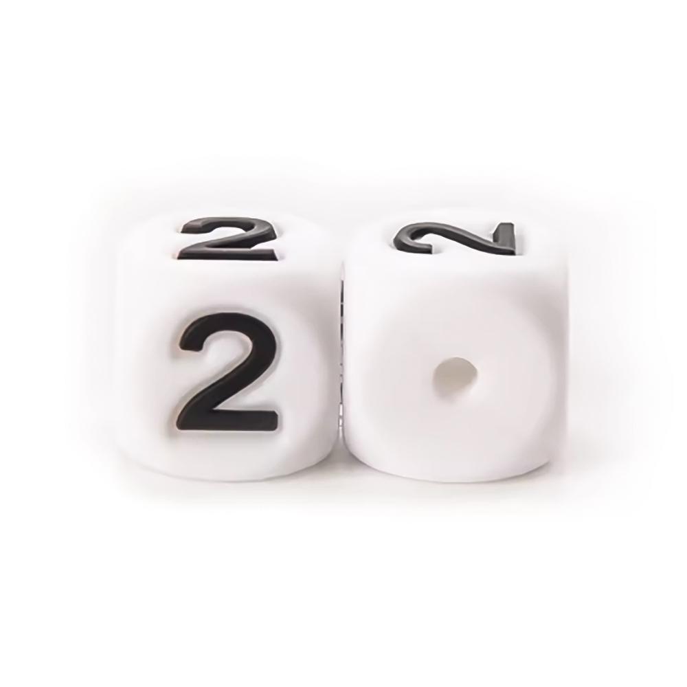 40Pcs/lot 12mm Silicone Digital Star Love Beads Alphabet Beads DIY Pacifier Chain Bracelet Jewelry Accessories 40pcs