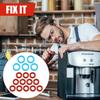 17pcs Coffee Machine O Rings for Breville, 5pcs Large Washer & 12pcs Small Gasket Rubber O-Ring Seal Replacement Kit Practical Espresso Machine