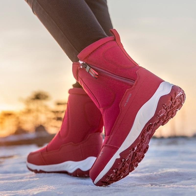 Winter New Couple Cotton Boots Outdoor Non-slip Platform Boots Plush Warm Snow Boots for Men Women Winter High Top Cotton Shoes