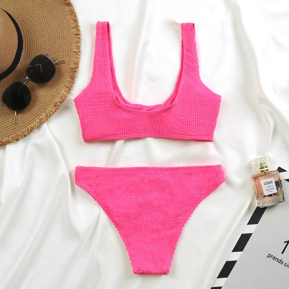 High-Waisted Special Fabric Fashion Bikini Swimsuit for Women