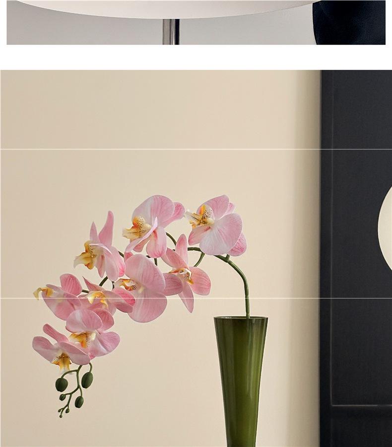 White Phalaenopsis Artificial Floral Arrangement - Realistic High-End Decorative Accent