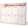 To Do List Notepad Pusheen Calendar A4 | Daily, Weekly Planner | ADHD Planner Pad | 54 Tear-Off Sheets 90 Gsm | Pusheen Stationery | Improve