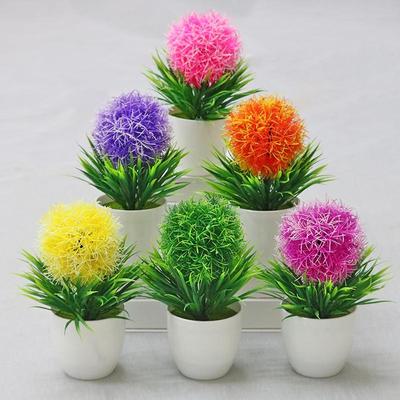 Ornamente de decor pentru bonsai artificiali, iarbă, snapdragon, plante, ghiveci