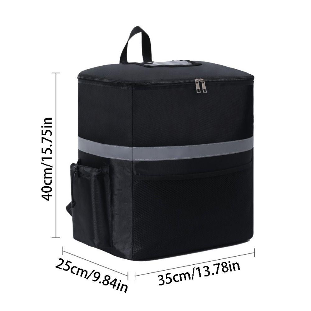Large Capacity Commercial Delivery Box 35L Thermal Storage Backpack Food Storage Cooler Bag BBQ