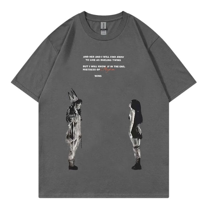 Lady Gaga The Mayhem Ball Tour 2025 Merch T-shirt Men Women Clothing Gothic Vintage T-shirts Fashion Casual Oversized T Shirts