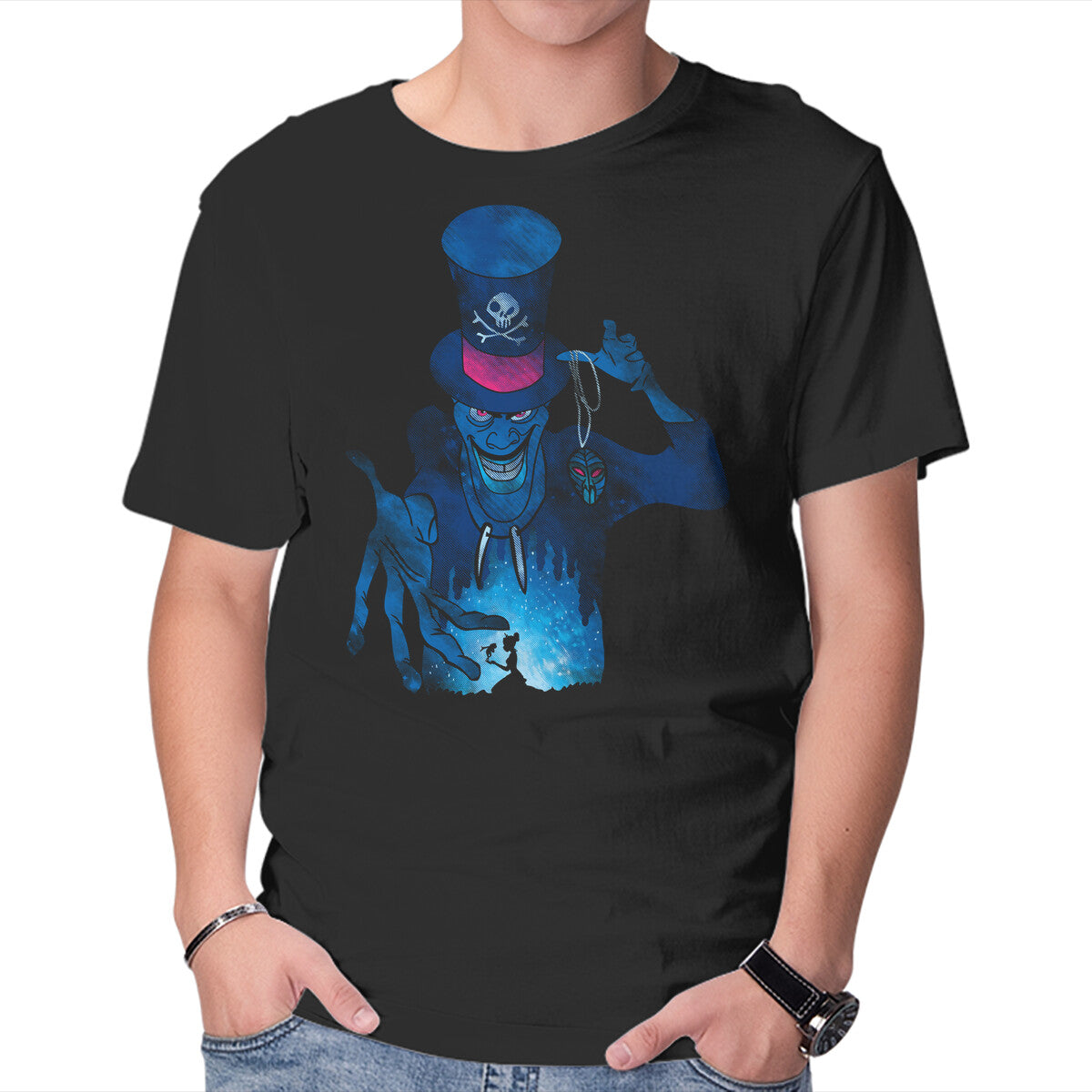 Unisex Crew Neck T-Shirt Witch Doctor Graphic Short Sleeve Casual Tee XL