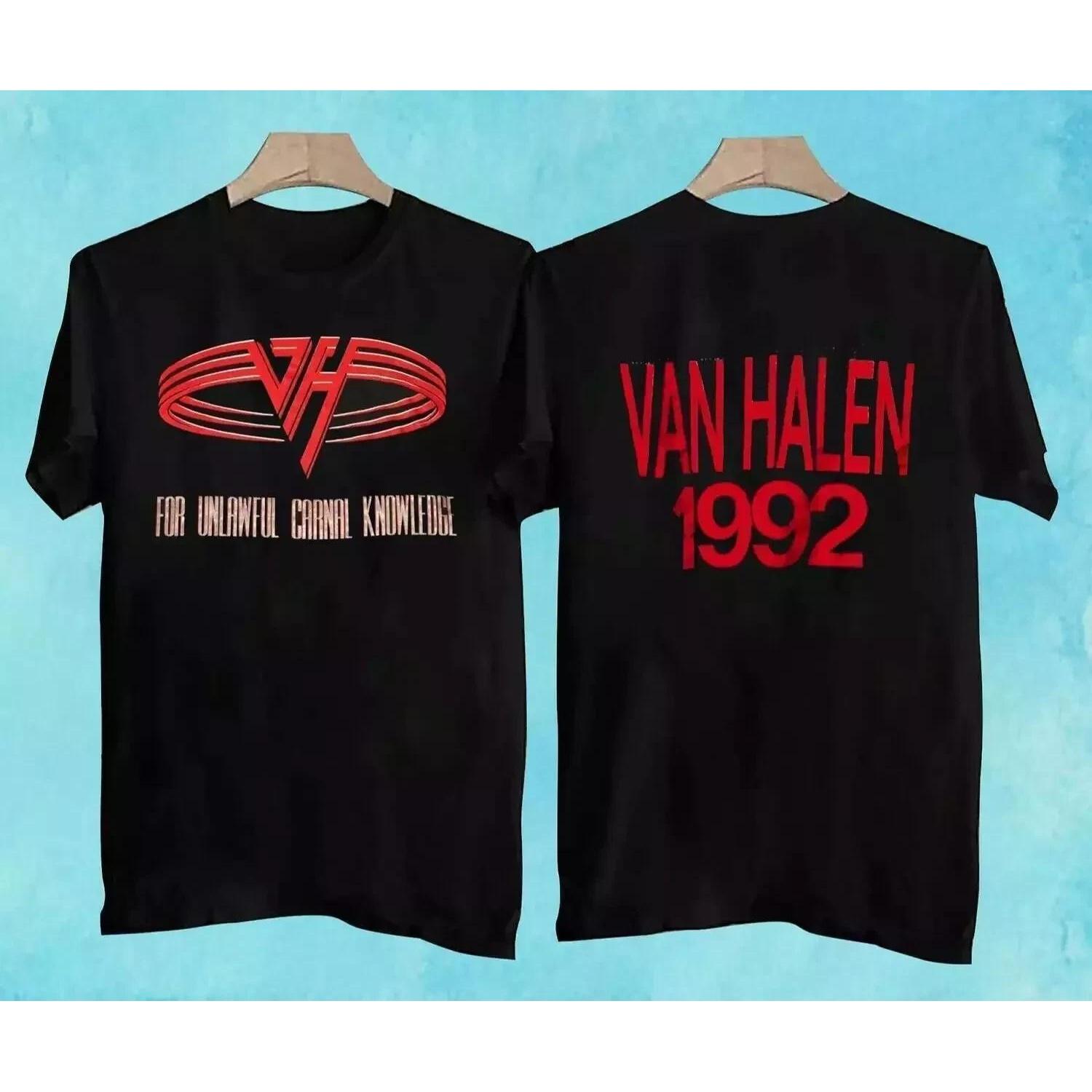 

Van Halen for Unlawful Carnal Knowledge Tour Shirt Vintage Unisex High-end Luxury Is for Both Men and Women Top Y2k XXXXXL чорний