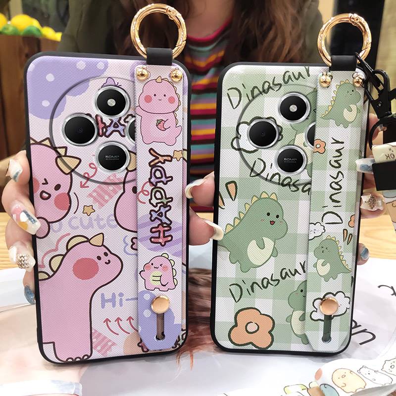Protective Anti-dust Phone Case For Redmi A4 5G Back Cover Shockproof Waterproof Cartoon Silicone Durable Ring Kickstand