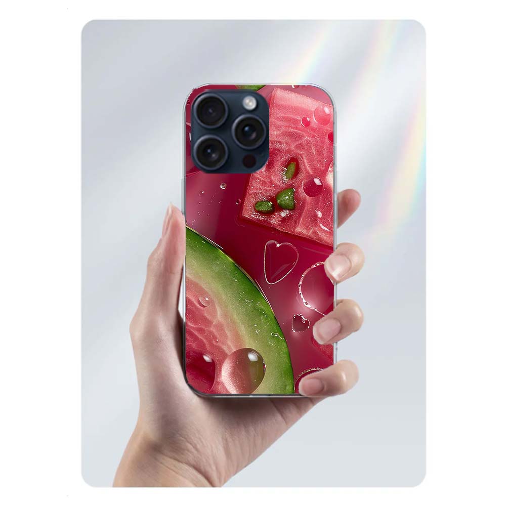 

Watermelon Summer Fruit Clear Phone Case For Iphone 17 Air 16 Pro Max 15 Pro 14 Plus 17E 16E 11 13 12 Mini Cover Cases Fundas Ce iPhone 17