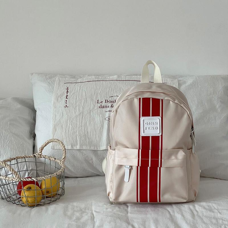 Stylish Simple Korean Backpack For Kids Gender Neutral Breathable Nylon For Preschool