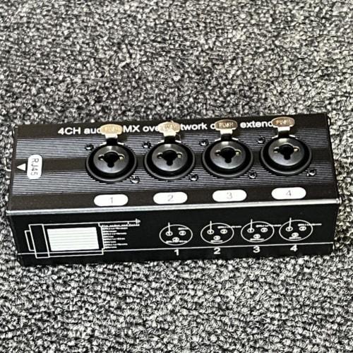 1 Ζεύγος 4 Καναλιών 3-Pin XLR ή 6.3mm Εξομοιωτής Ήχου και Μέσω Καλωδίου Δικτύου, 512 Εξομοιωτής Σήματος Δικτύου Αρσενικός + Θηλυκός