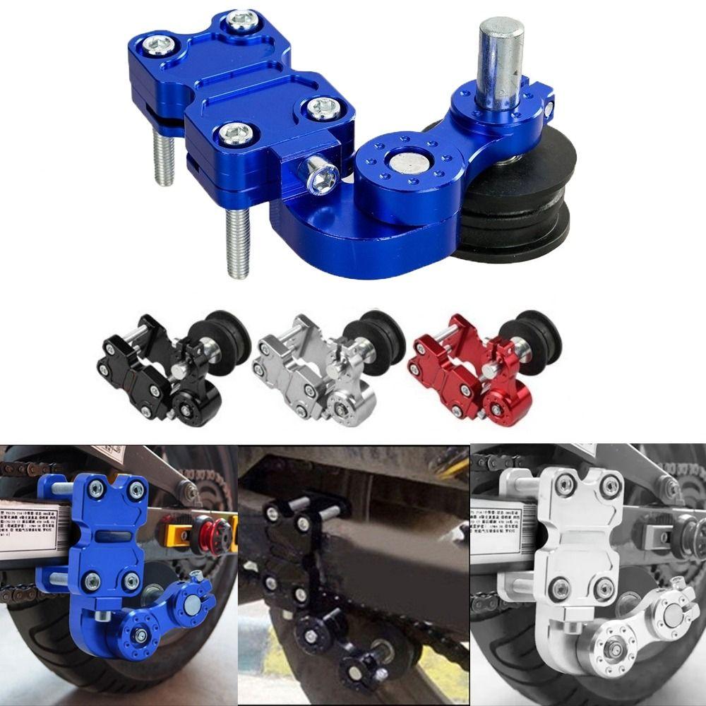 Aluminum Alloy Motorcycle Chain Adjuster High Performance Motorbike Roller Tightener  Universal