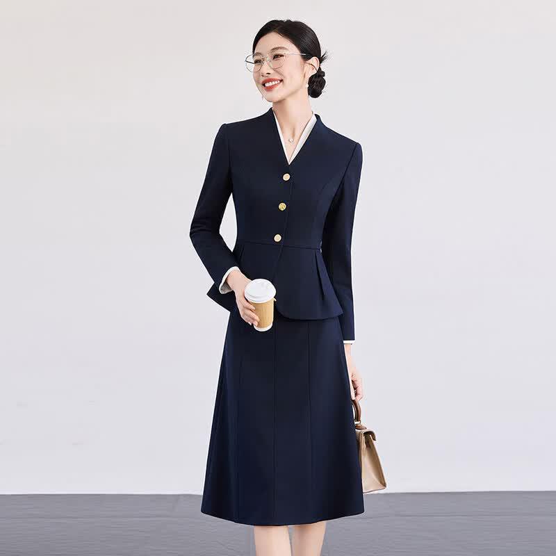 Women's Professional Blazer Suit Set