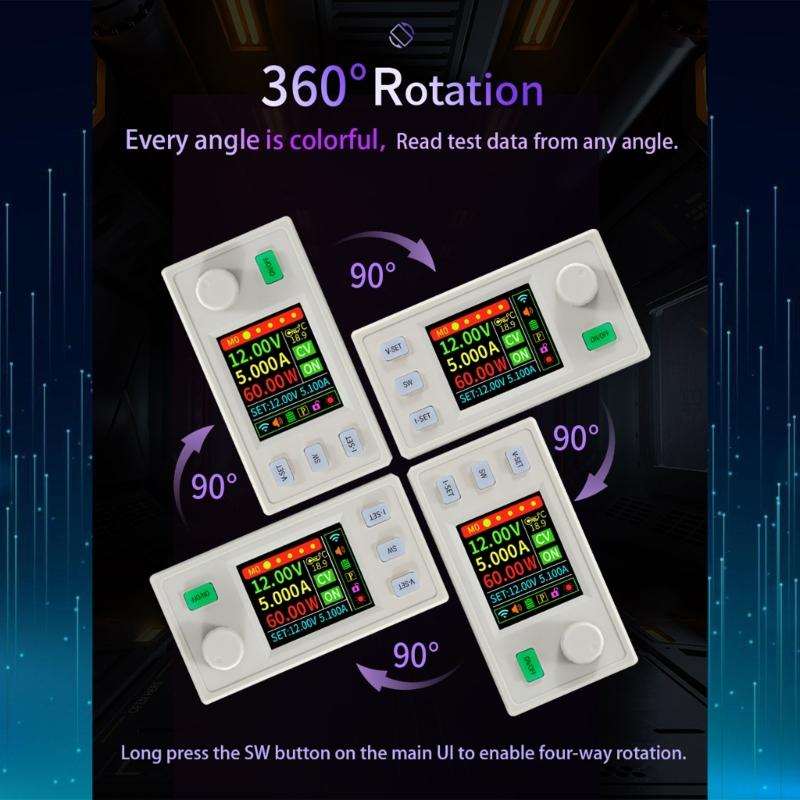 Programmable Power Supply Modules 120W Constant Current Voltages Control Solar Charging with Transmission Interfaces