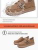 Women's British Style Retro Leather Flats - Casual Spring/Autumn Shoes
