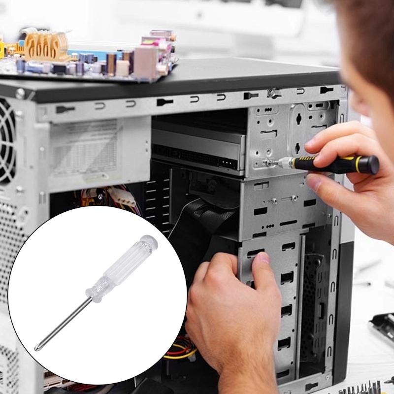 Mini Transparent Crossing Screwdriver Slotted Screw Driver Small Manual Home Appliances Repair Tool Home