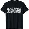 Turkey Farmer Job Title Employee Funny Worker Turkey Farmer T-Shirt