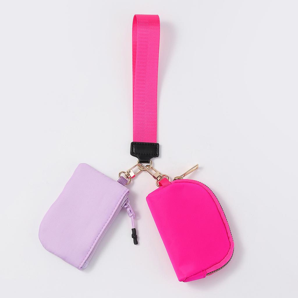 The same wrist bag portable mini fashion color matching change bag nylon waterproof storage key bag