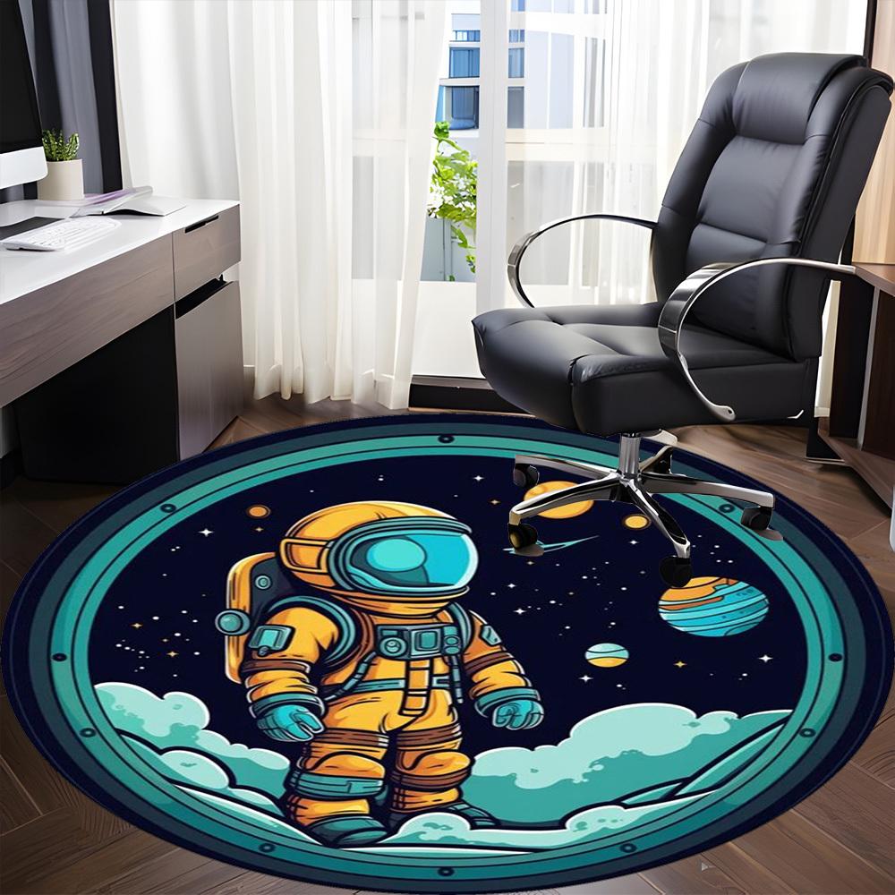 1pc Astronaut Chair Carpet for Office, Soft Flannel Throw Mat, Perfect for Office,Holiday Party Decoration Choice Yy251113193