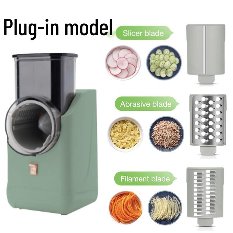 Electric Vegetable Chopper & Slicer: Cutter, Grater, Potato Slicer