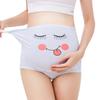 Plus Size Maternity High Waist Cartoon Underwear - Breathable & Adjustable Abdomen Support