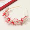 Sweet Style Flower Garland Headband Simple Design Bride Wedding Crown Beaded Headpiece  Children