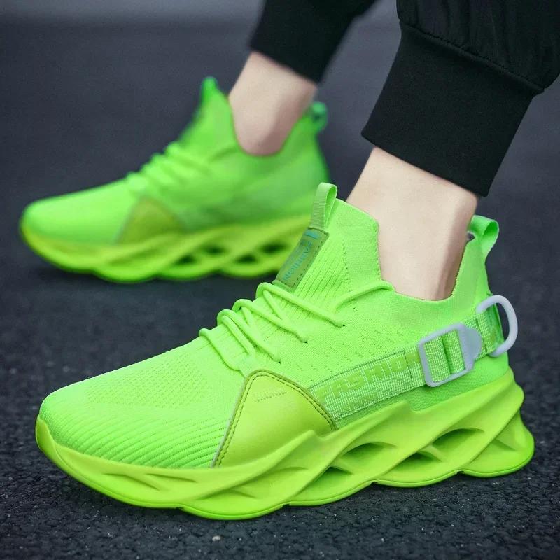 2024 Men Shoes Breathable Fashion Mesh Running Shoes Man High Quality Unisex Light Tennis Baskets Athletic Sneakers for Men