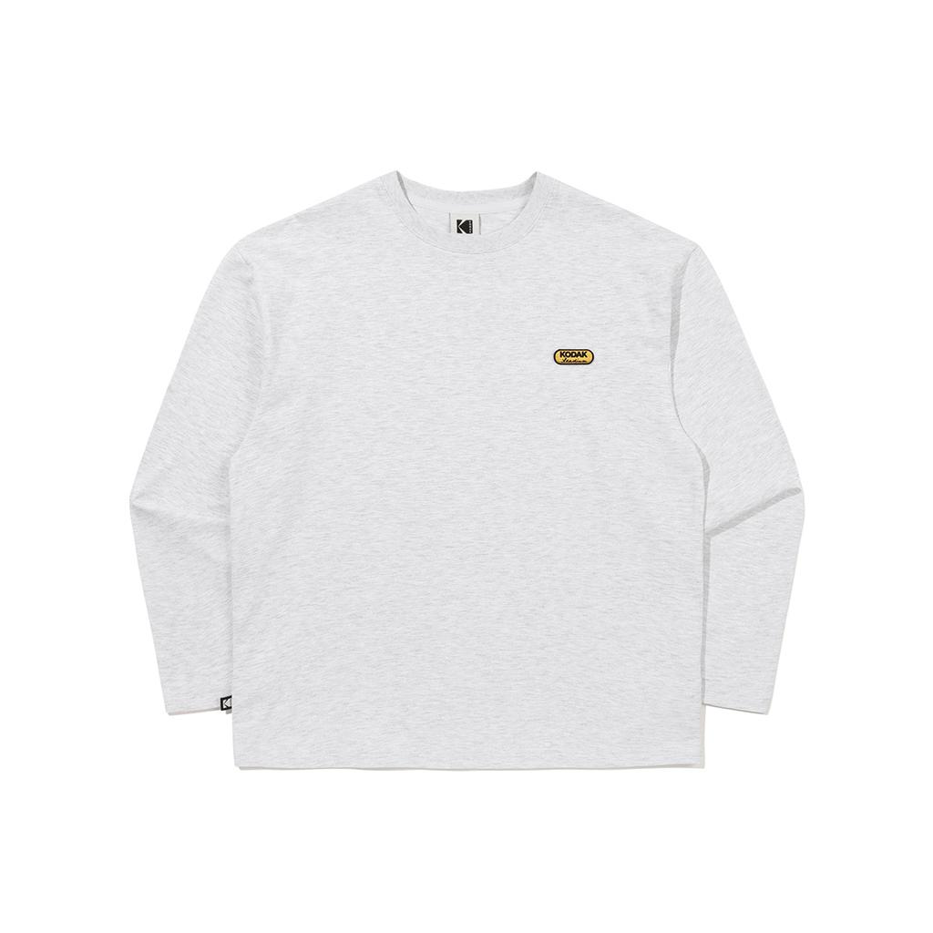 KODAK Gold Moment Graphic Long Sleeve T-Shirt Melange Grey