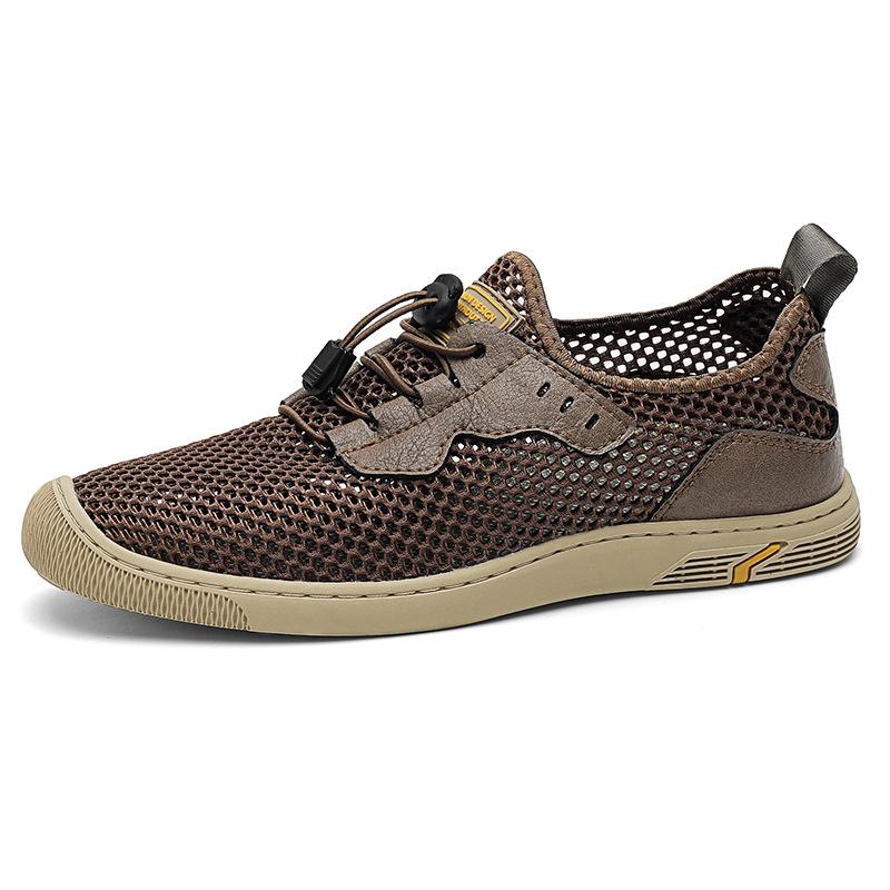 Men's shoes summer breathable mesh sports leisure outdoor mesh shoes men's lightweight versatile hollow thin mesh shoes men