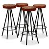 Day and Night - Day and Night Kitchen Bar Stools 4 Units Genuine Leather