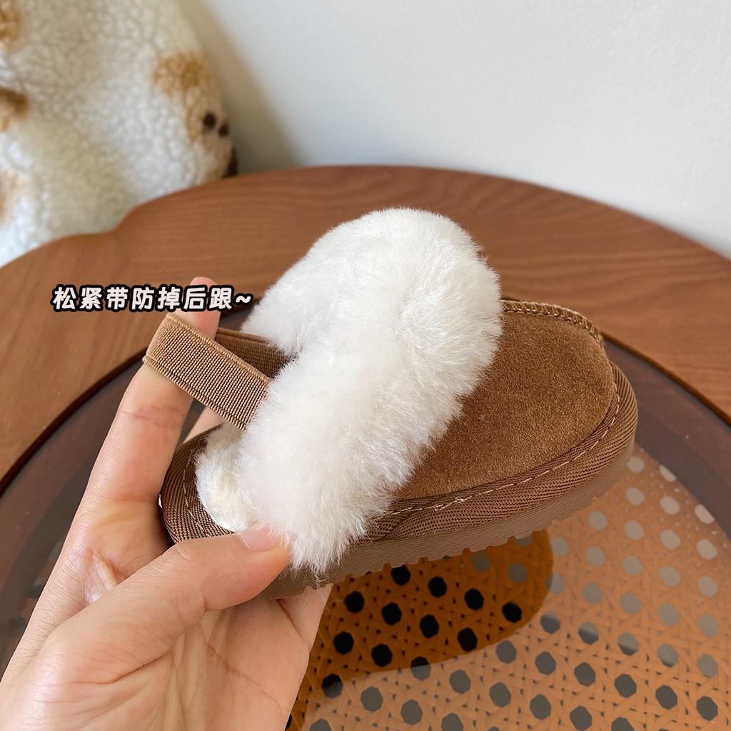 Baby Samtschuhe, Winter neue Baumwollschuhe, Mädchen warme Baumwollpantoffeln, Baby weich besohlte Lauflernschuhe