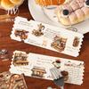 JIANWU Food Research Society Series Vintage Cake Coffee Landscape Material Collage PET Sticker Creative DIY Journal Stationery