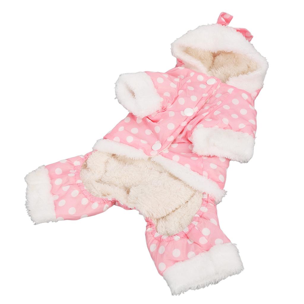 Hundvinterrock Varm Förtjockad Hudvänlig Hel Huvtröja Husdjur Kläder för Kallt Väder för Små